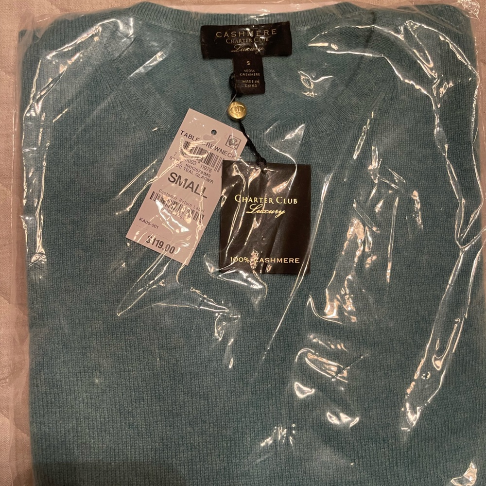 Charter Club Cashmere Sweater New with tags